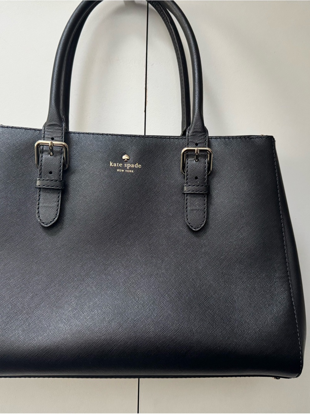 kate spade Black Saffiano Satchel